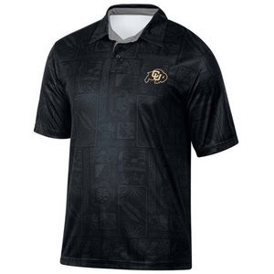 NCAA Men’s Colorado Buffaloes Tropical Polo T-Shirt Black Large (42/44)